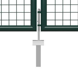 Gartentor aus Stahl 500 x 150 cm Grün