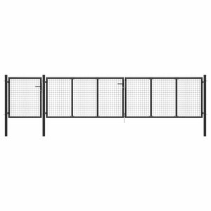 Gartentor Stahl 500×75 cm Anthrazit