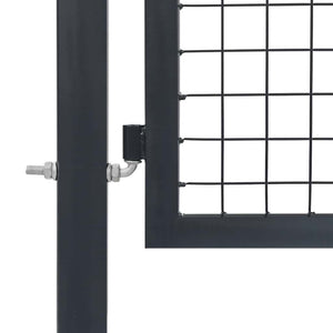 Gartentor mit Pfosten Stahl 350×140 cm Anthrazit