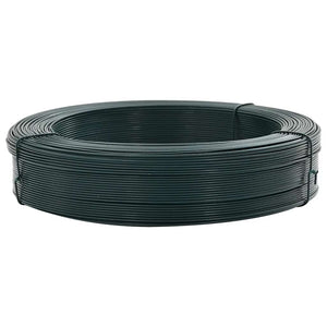 Zaun-Bindedraht 250 m 0,9/1,4 mm Stahl Schwarzgrün