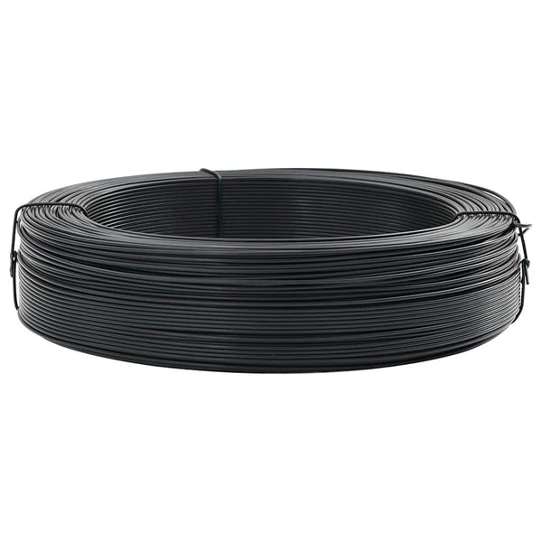 Zaun-Bindedraht 250 m 2,3/3,8 mm Stahl Anthrazit