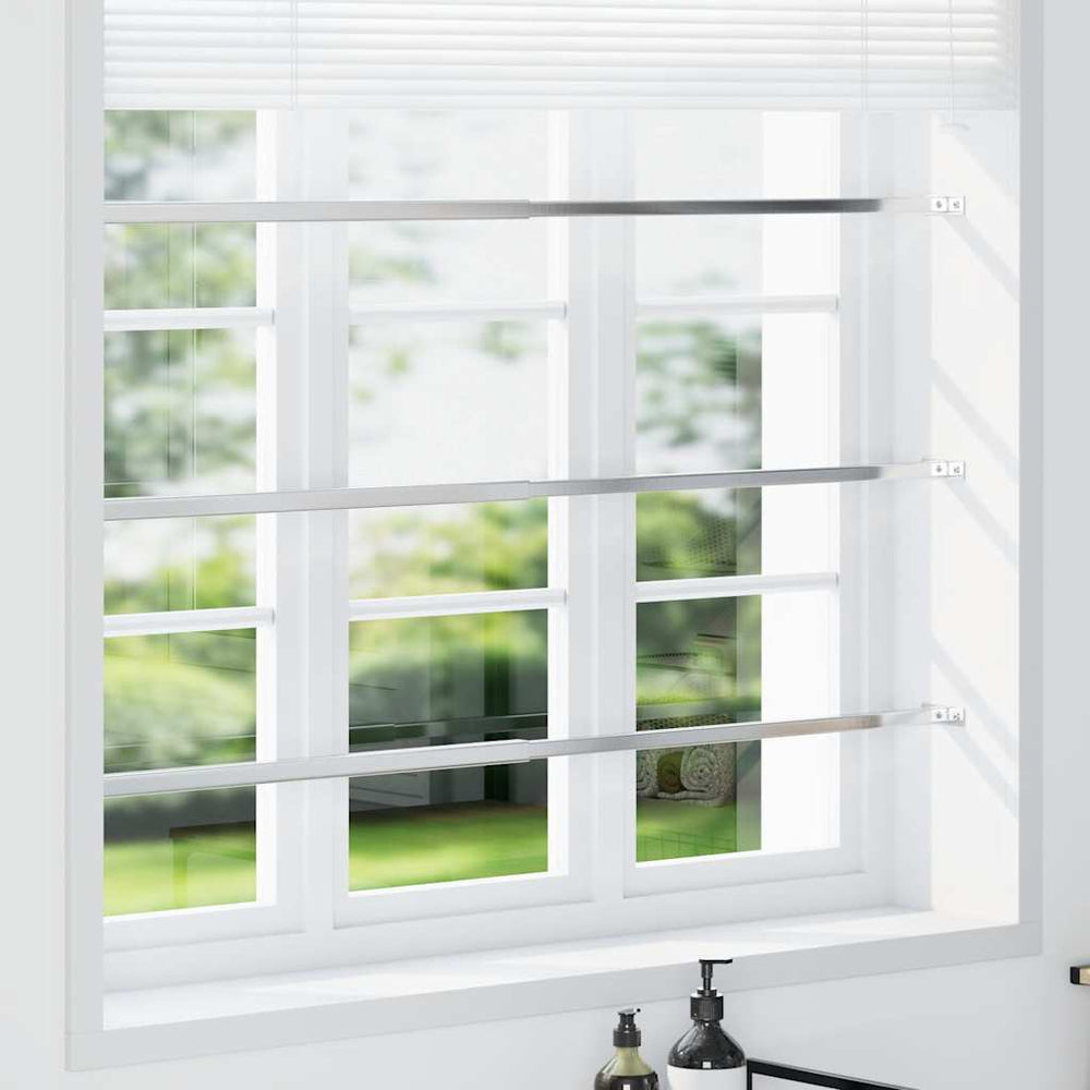 Einstellbare Fenster-Sicherheitsstangen 3 Stk. 710-1200 mm