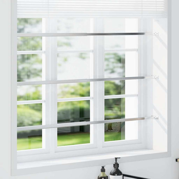 Einstellbare Fenster-Sicherheitsstangen 3 Stk. 710-1200 mm