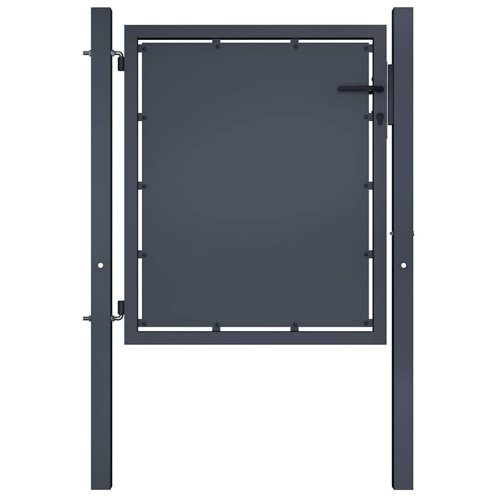 vidaXL Garden Gate Steel 100 x 75 cm Anthracite