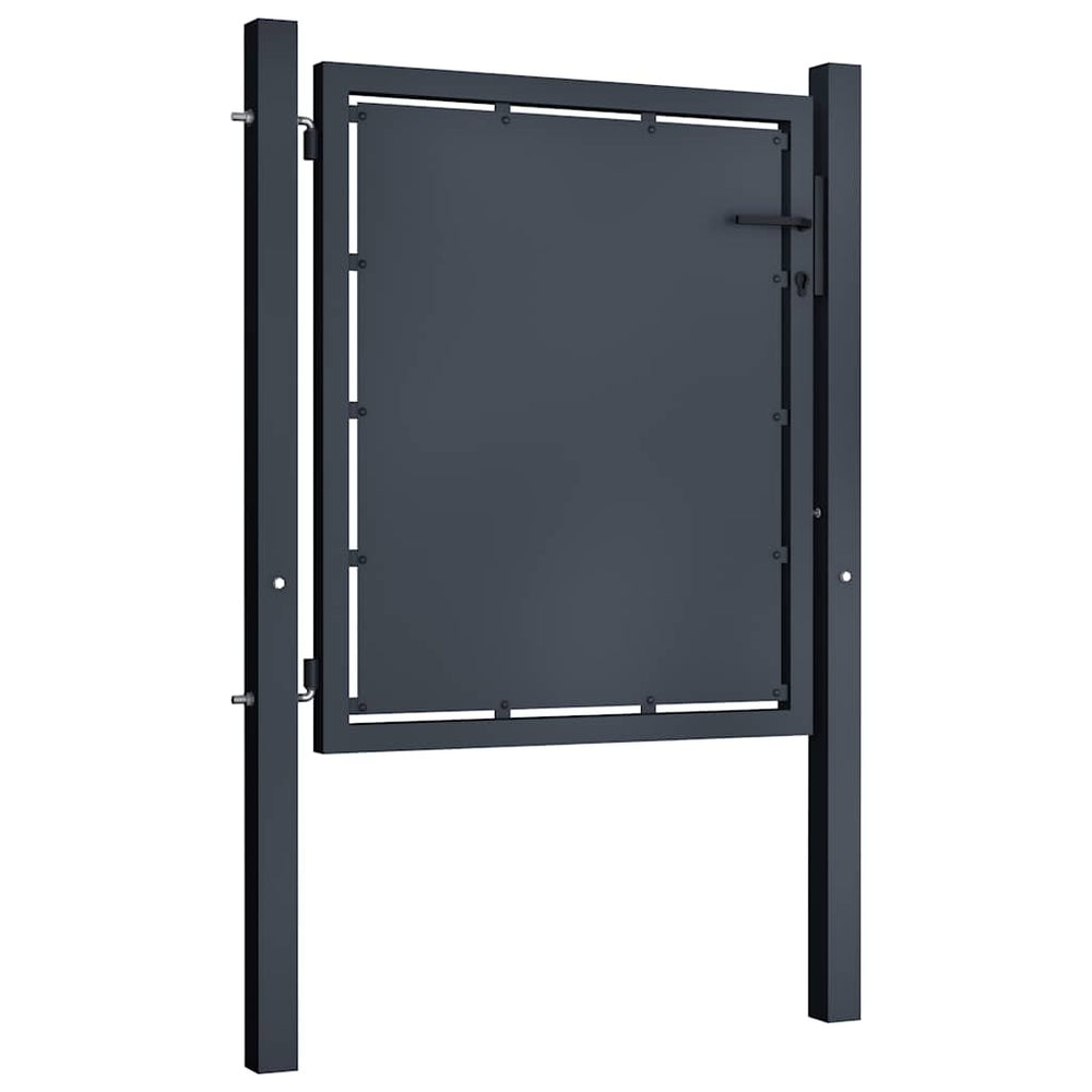 vidaXL Garden Gate Steel 100 x 75 cm Anthracite