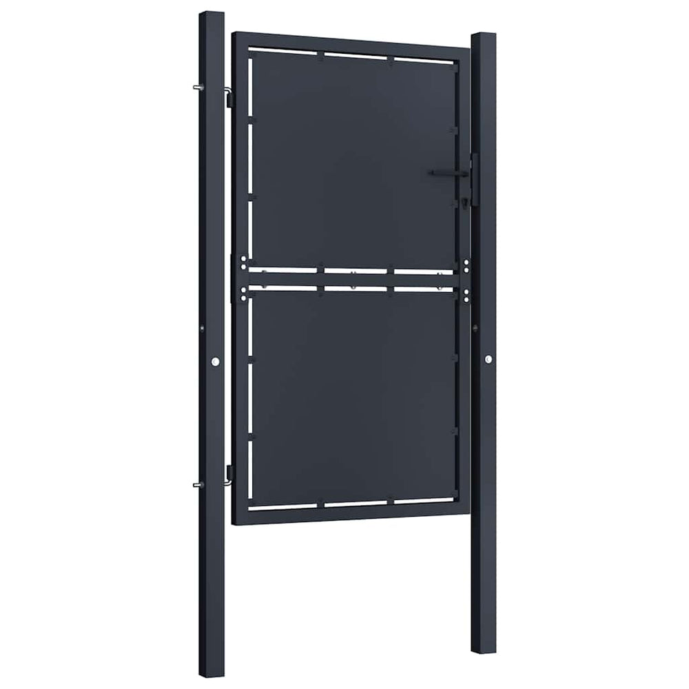 vidaXL Garden Gate Steel 100 x 125 cm Anthracite