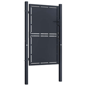Gartentor aus Stahl 100 x 125 cm Anthrazit
