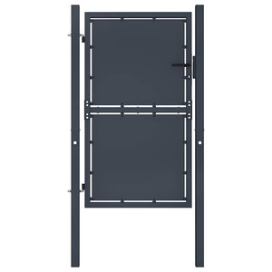 Gartentor aus Stahl 100 x 150 cm Anthrazit