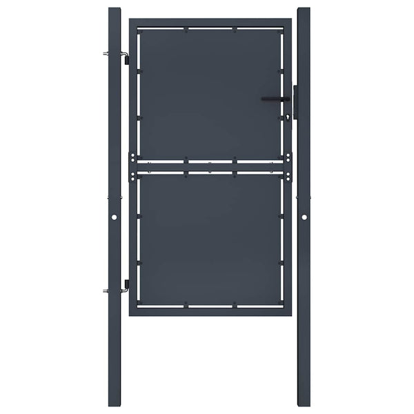 Gartentor aus Stahl 100 x 150 cm Anthrazit