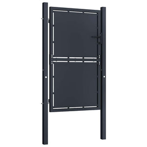 Gartentor aus Stahl 100 x 150 cm Anthrazit