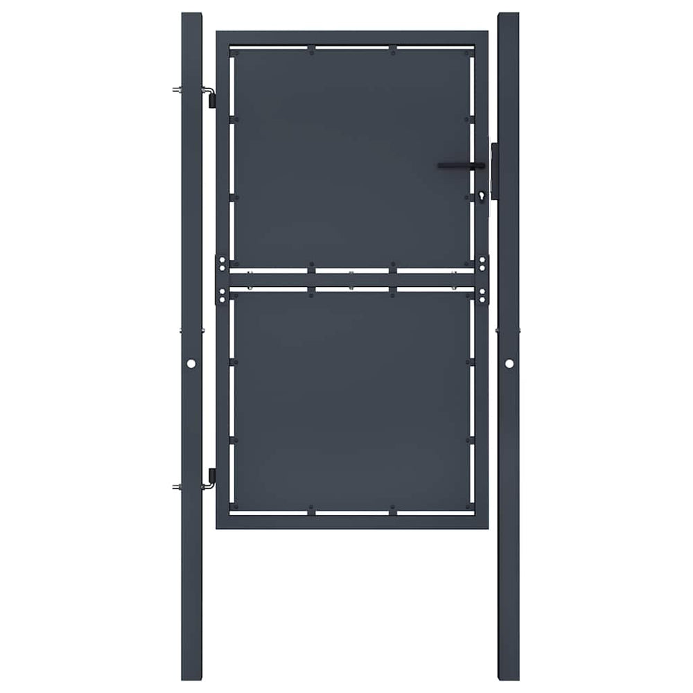 vidaXL Steel Garden Gate 100 x 200 cm Anthracite