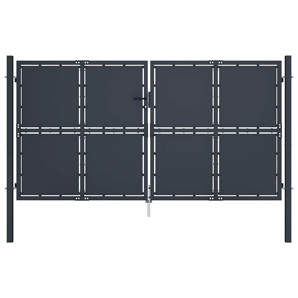 vidaXL Steel Garden Gate 300 x 200 cm Anthracite