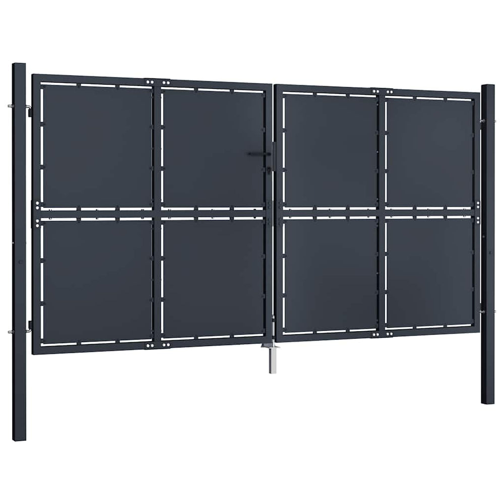 vidaXL Steel Garden Gate 300 x 200 cm Anthracite