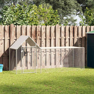 Hühnerstall 3x1x1,5 m Verzinkter Stahl