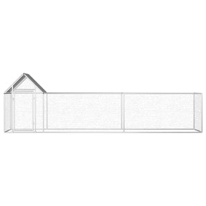 Hühnerstall 5x1x1,5 m Verzinkter Stahl