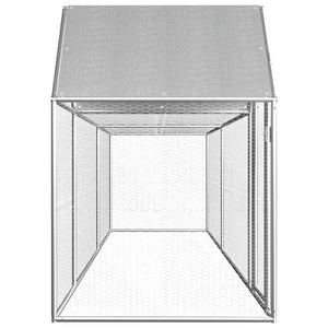 Hühnerstall 5x1x1,5 m Verzinkter Stahl