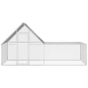 Hühnerstall 4x2x2 m Verzinkter Stahl