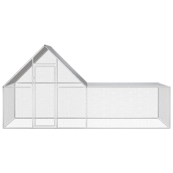 Hühnerstall 4x2x2 m Verzinkter Stahl