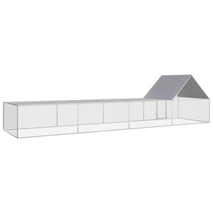 Hühnerstall 8x2x2 m Verzinkter Stahl