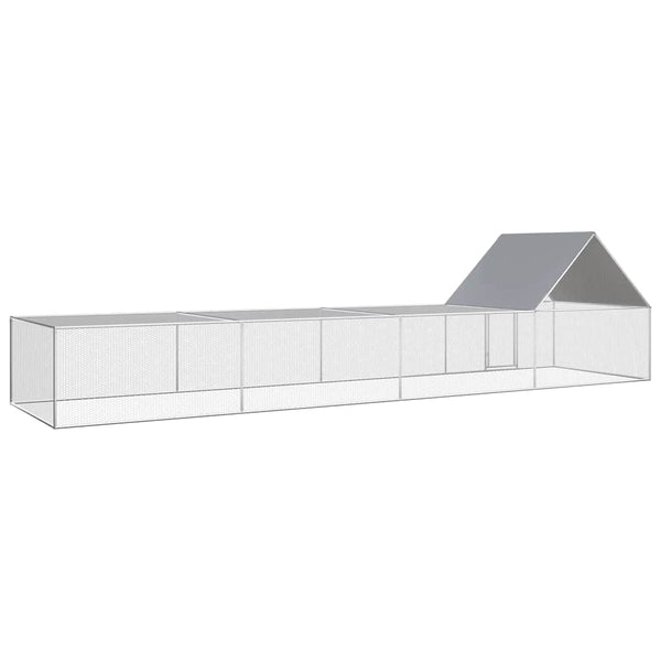Hühnerstall 8x2x2 m Verzinkter Stahl