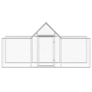 Hühnerstall 3x1x1,5 m Verzinkter Stahl