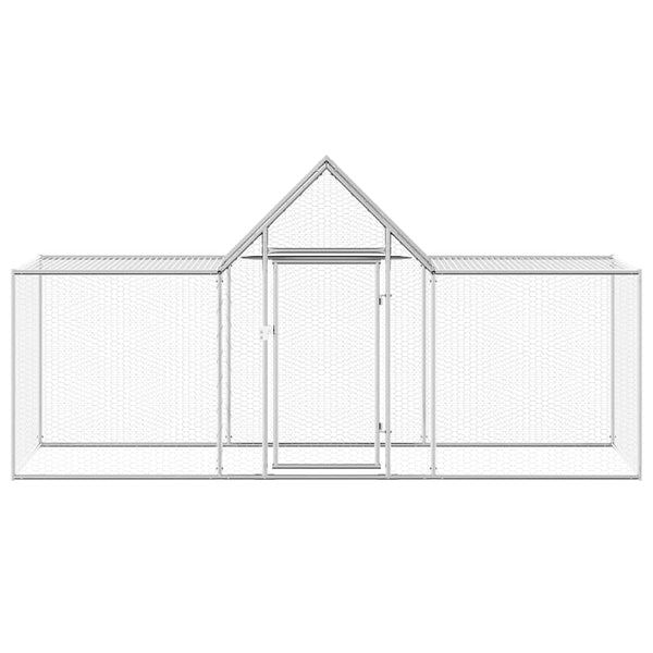 Hühnerstall 3x1x1,5 m Verzinkter Stahl