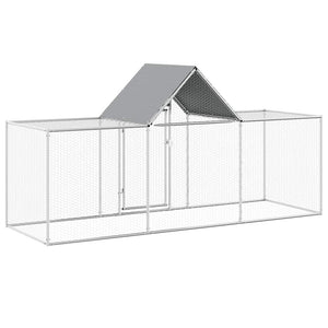 Hühnerstall 3x1x1,5 m Verzinkter Stahl