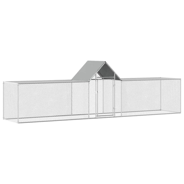 Hühnerstall 5x1x1,5 m Verzinkter Stahl