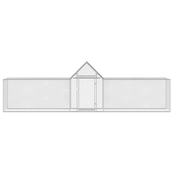 Hühnerstall 5x1x1,5 m Verzinkter Stahl