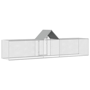 Hühnerstall 5x1x1,5 m Verzinkter Stahl