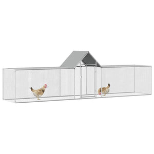 Hühnerstall 5x1x1,5 m Verzinkter Stahl