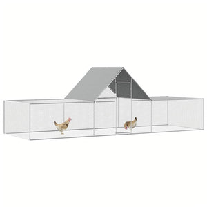 Hühnerstall 6x2x2 m Verzinkter Stahl