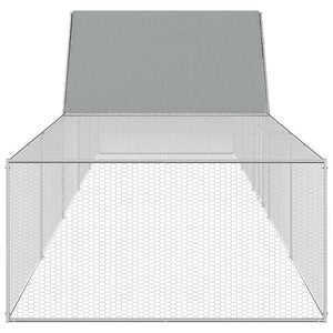 Hühnerstall 10x2x2 m Verzinkter Stahl