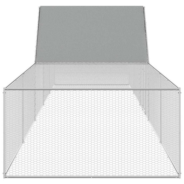 Hühnerstall 10x2x2 m Verzinkter Stahl