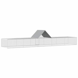 Hühnerstall 10x2x2 m Verzinkter Stahl