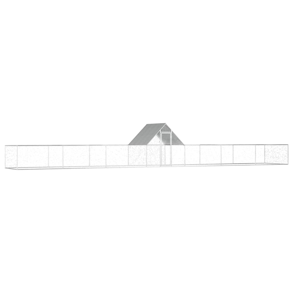 Hühnerstall 14x2x2 m Verzinkter Stahl