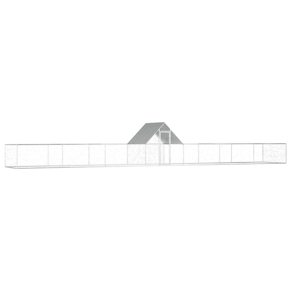 Hühnerstall 14x2x2 m Verzinkter Stahl