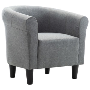 Sessel Hellgrau Stoff