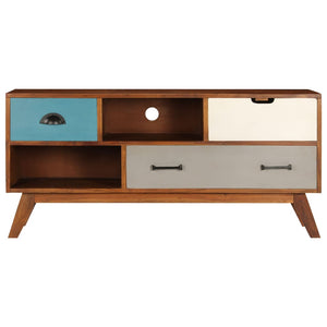 TV-Schrank mit 3 Schubladen 110x35x50 cm Massivholz Akazie