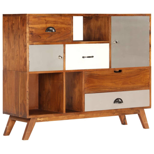 Sideboard 115x35x86 cm Massivholz Akazie
