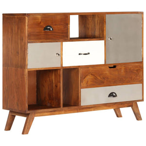 Sideboard 115x35x86 cm Massivholz Akazie
