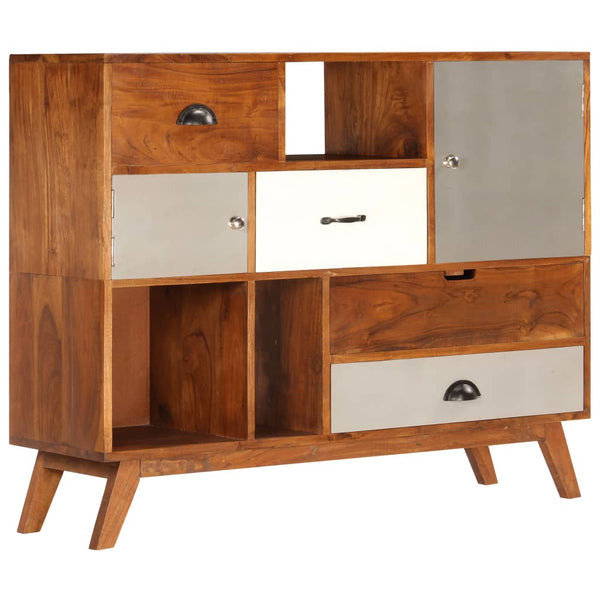 Sideboard 115x35x86 cm Massivholz Akazie