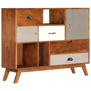 Sideboard 115x35x86 cm Massivholz Akazie