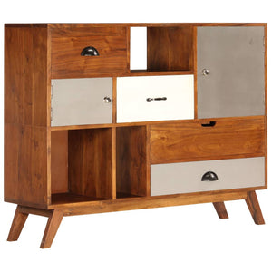 Sideboard 115x35x86 cm Massivholz Akazie