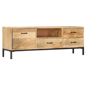TV-Schrank 130x30x45 cm Massivholz Mango