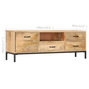 TV-Schrank 130x30x45 cm Massivholz Mango