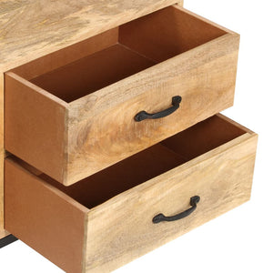TV-Schrank 130x30x45 cm Massivholz Mango