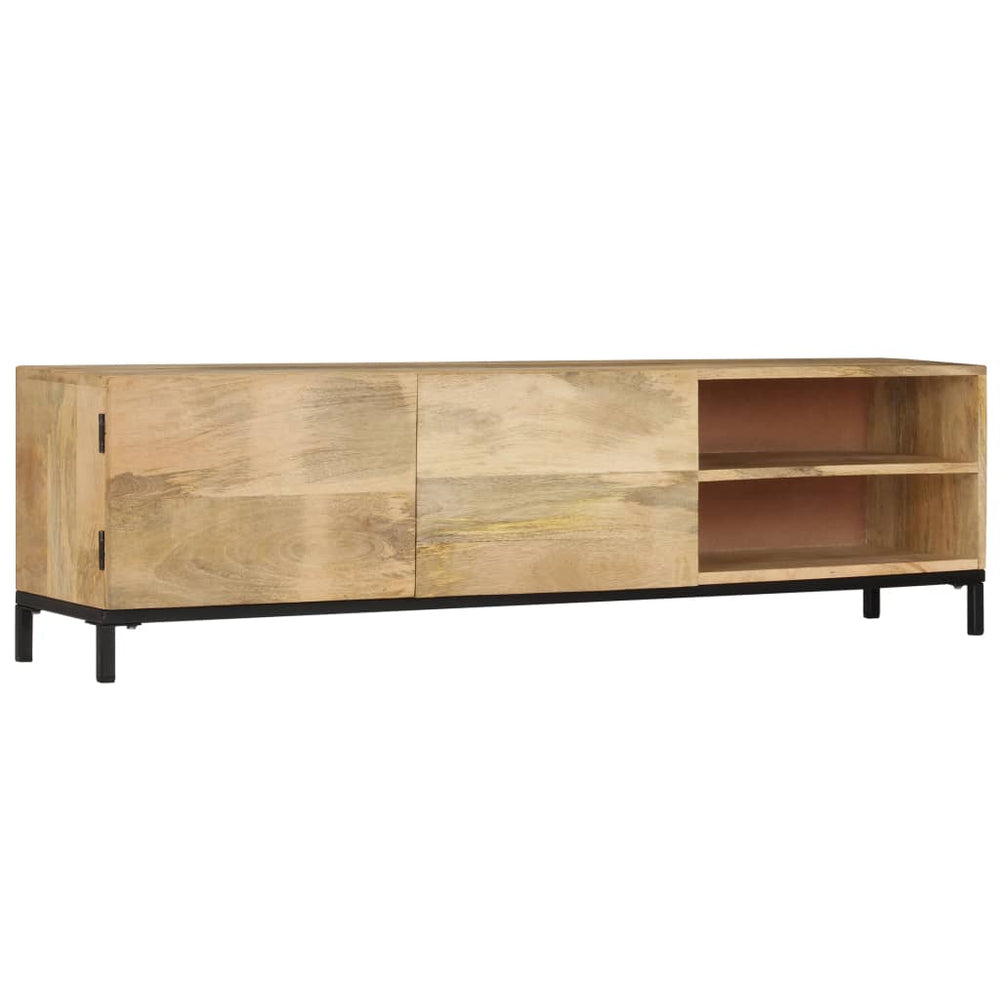 vidaXL Meuble TV 145x30x41 cm Bois de manguier massif