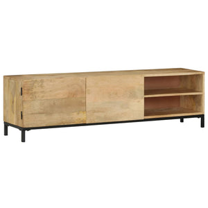 TV-Schrank 145x30x41 cm Massivholz Mango