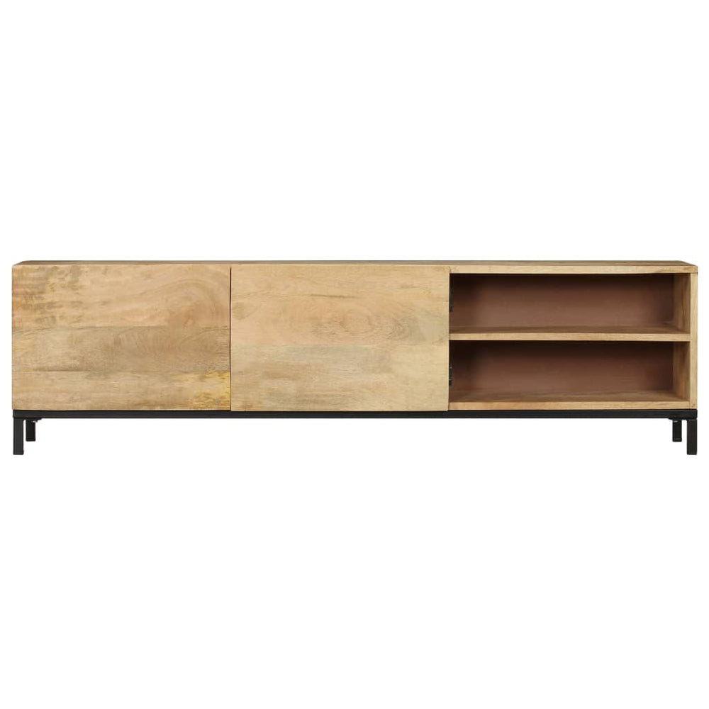 vidaXL Meuble TV 145x30x41 cm Bois de manguier massif